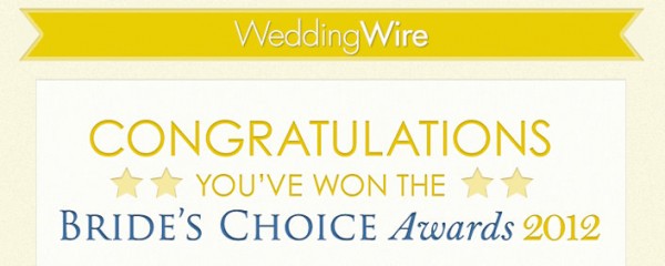 Reel Special Productions Wins the Bride’s Choice Award from WeddingWire!