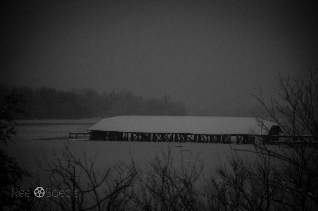 Massive Snow Storm in Lexington 5 The dock at Ellerslie.