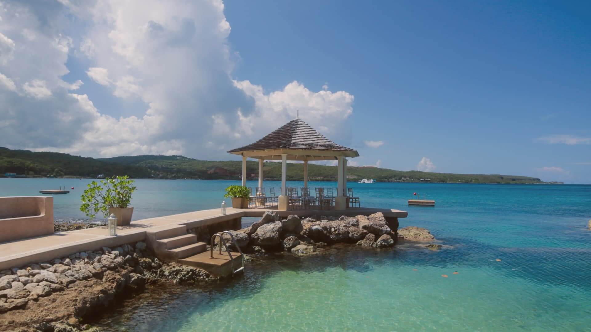We couldn't have imagined a more beautiful location for Brandon and Ansley's destination wedding in Jamaica. (This photo is from one of the many time lapses we captured from their private villa).