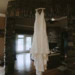 Katie's wedding dress was so beautiful and the lace was gorgeous!