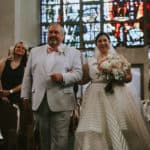 Alyssa walking down the aisle