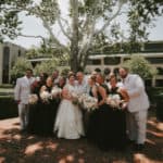 Bridal party in Keeneland paddock